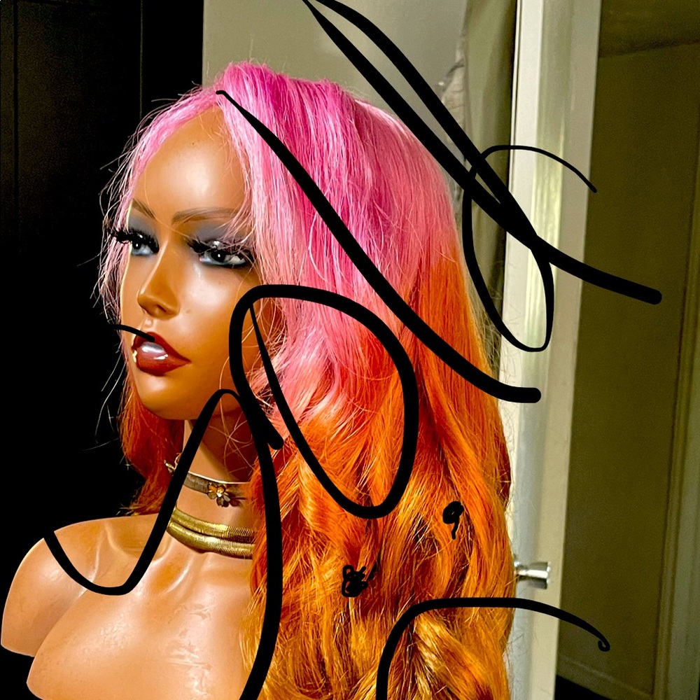 ⭐️⭐️SOLD⭐️⭐️100% HUMAN HAIR WIG 28 inches